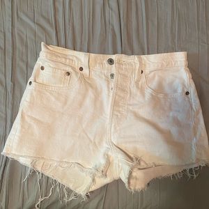 Levi’s White Shorts